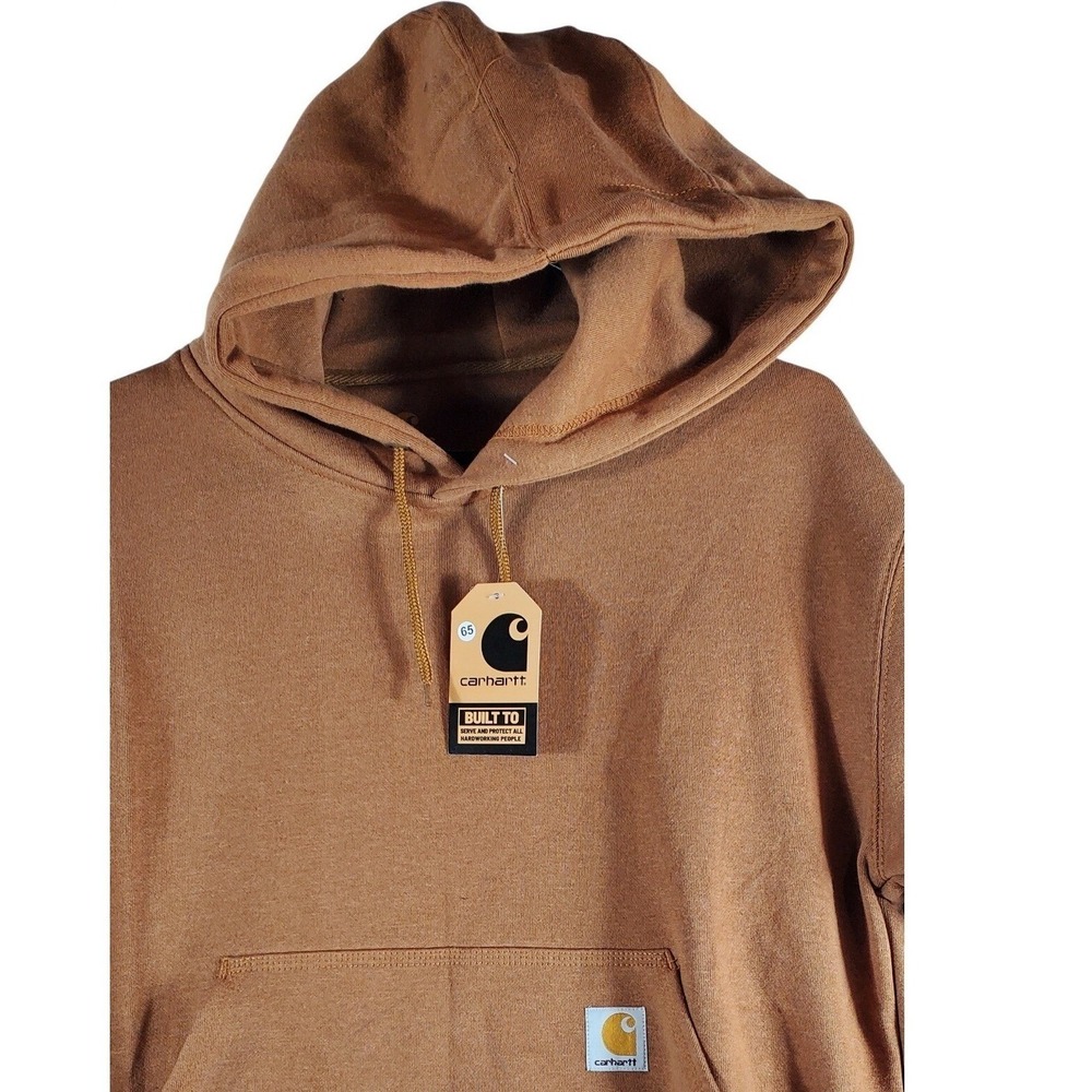 Carhartt Mens Orange Original Fit Midweight Hooded Sweatshirt Size Small NWT